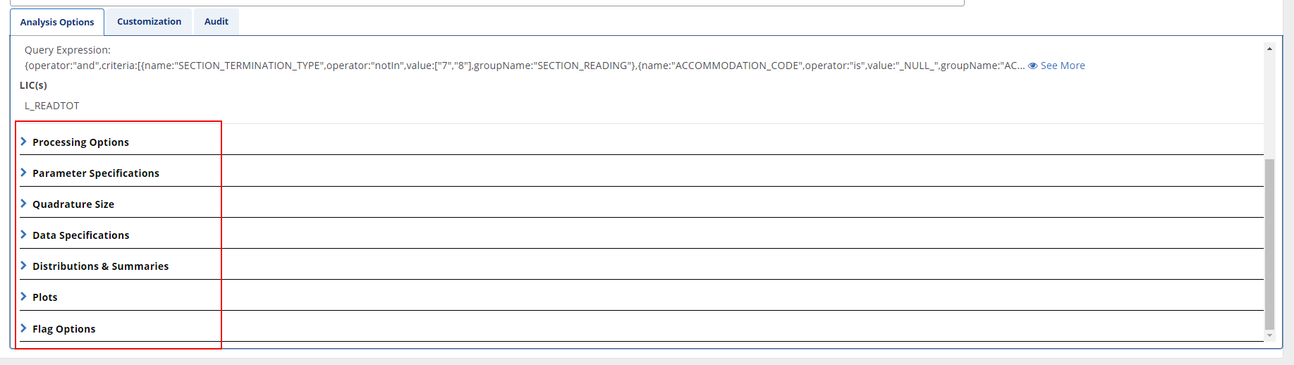 Request Details Calibration Menu